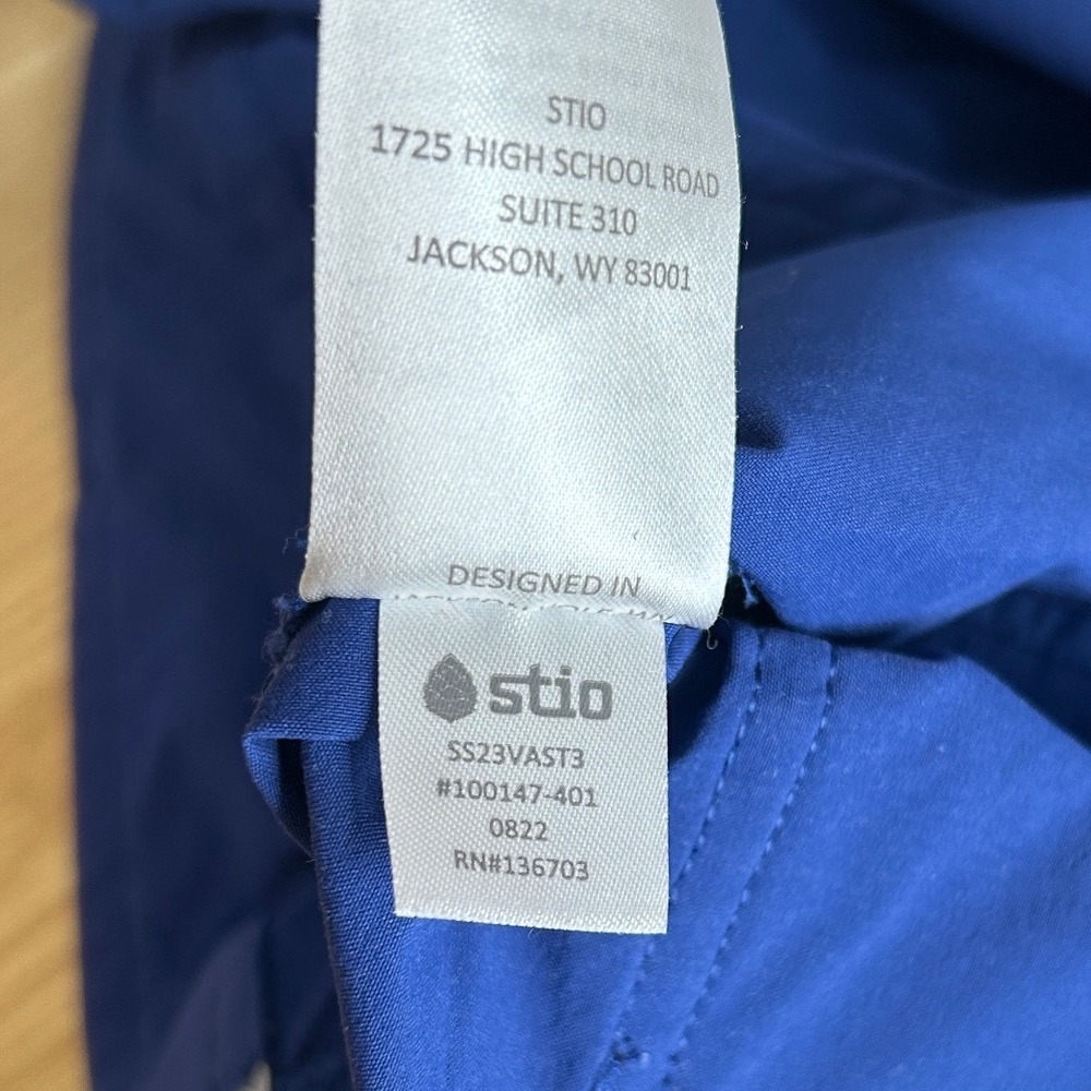 Stio Women Coburn Short Royal Blue Hiking Outdoor Utility Shorts Sz 12 Gorpcore - Picture 8 of 10